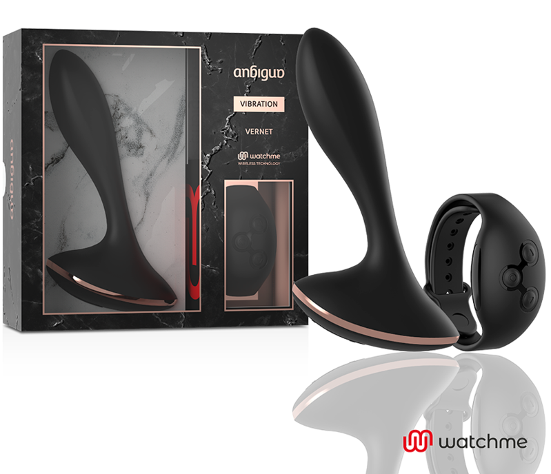 ANBIGUO - WATCHME CONTROL REMOTO VIBRADOR PLUG ANAL VERNET