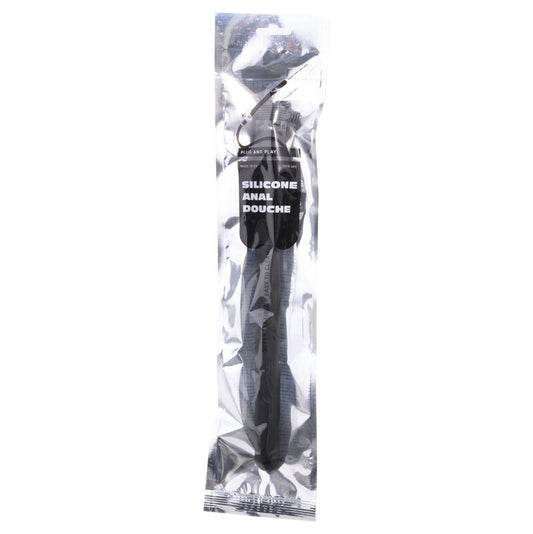 ALL BLACK - DUCHA ANAL HINCHABLE SILICONA 27 CM