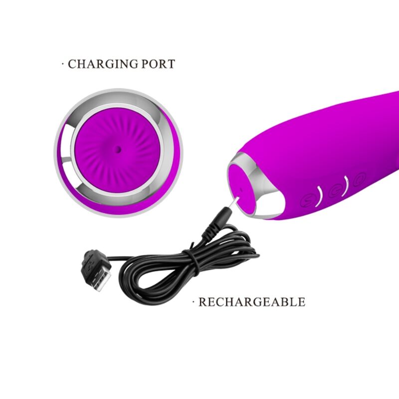 PRETTY LOVE - MOLLY VIBRADOR CON ROTACION RECARGABLE