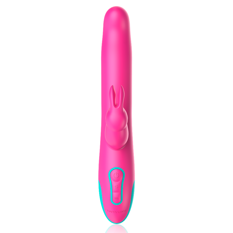 HAPPY LOKY - PLUTO RABBIT VIBRATOR & ROTATOR COMPATIBLE CON WATCHME WIRELESS TECHNOLOGY