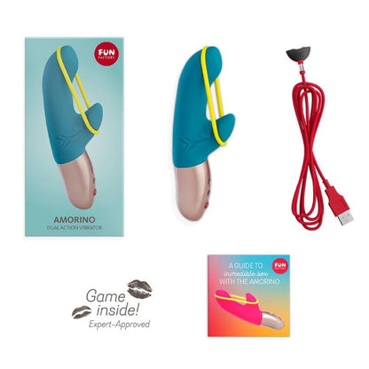 FUN FACTORY - AMORINO MINI VIBRADOR PETROL & AMARILLO NEON