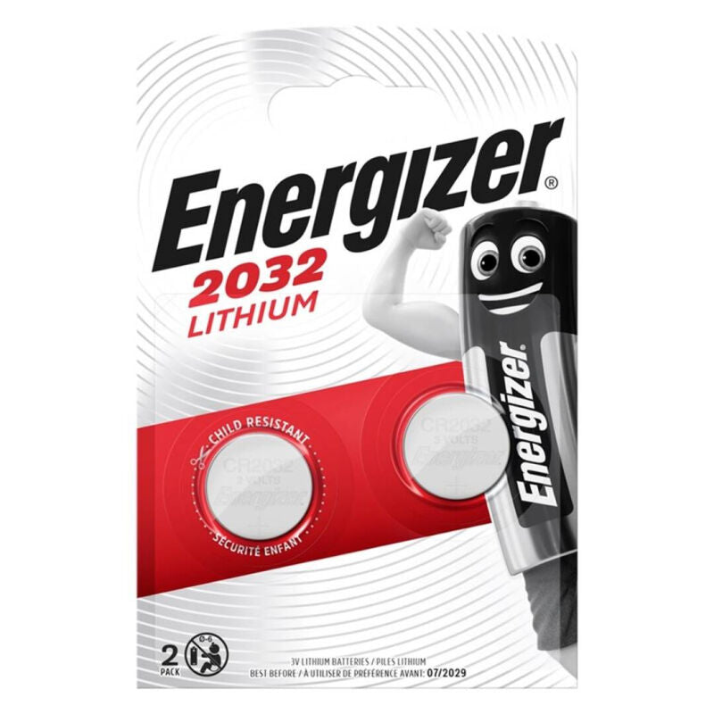 ENERGIZER - PILA BOTON LITIO CR2032 3V BLISTER*2