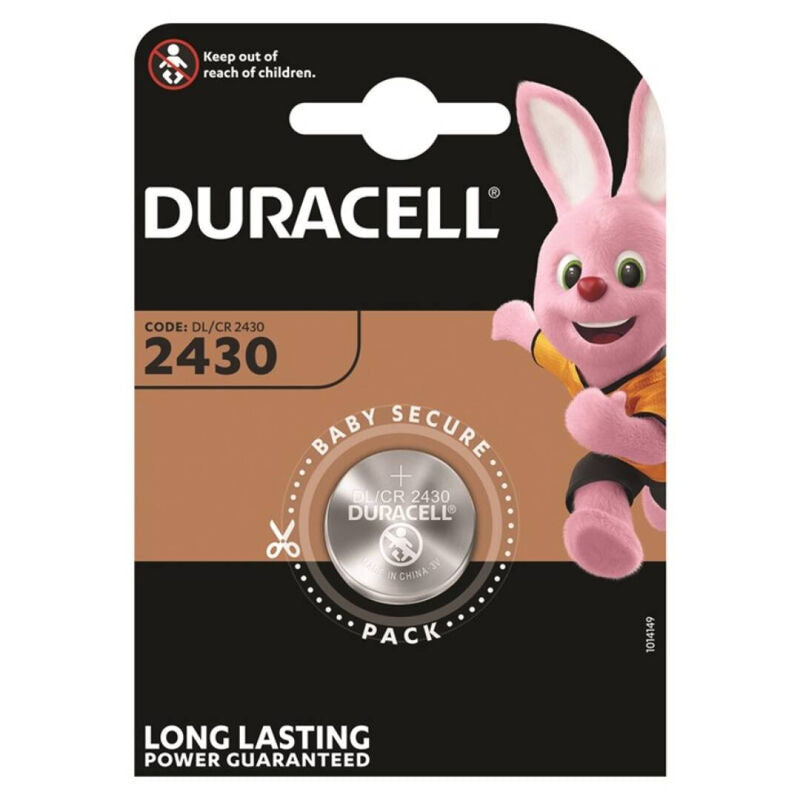 DURACELL - PILA BOTON LITIO CR2430 3V BLISTER*1