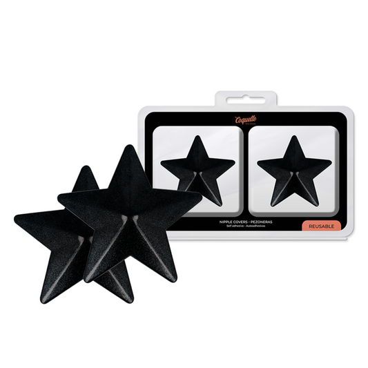 COQUETTE CHIC DESIRE - CUBRE PEZONES ESTRELLAS NEGRAS