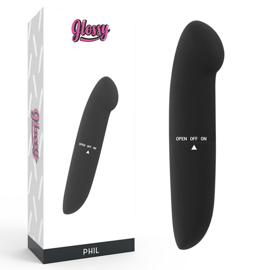 GLOSSY - PHIL VIBRADOR NEGRO