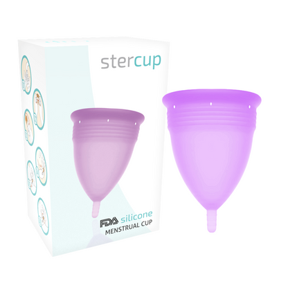 STERCUP - COPA MENSTRUAL FDA SILICONA LILA - TALLA L