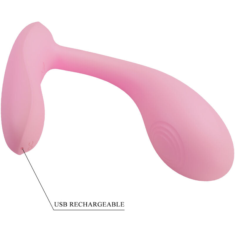 PRETTY LOVE - BAIRD G-SPOT 12 VIBRACIONES RECARGABLE ROSA APP