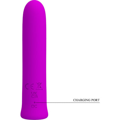 PRETTY LOVE - CURTIS MINI VIBRADOR SUPER POWER 12 VIBRACIONES SILICONA VIOLETA