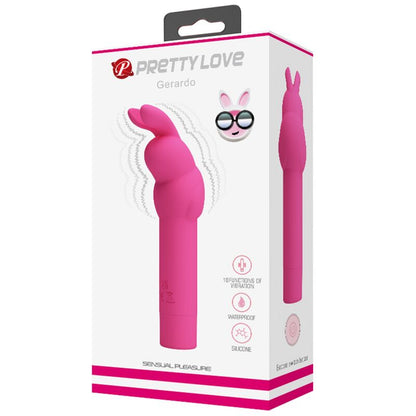 PRETTY LOVE - GERARDO VIBRADOR DE SILICONA CONEJO FUSCHIA