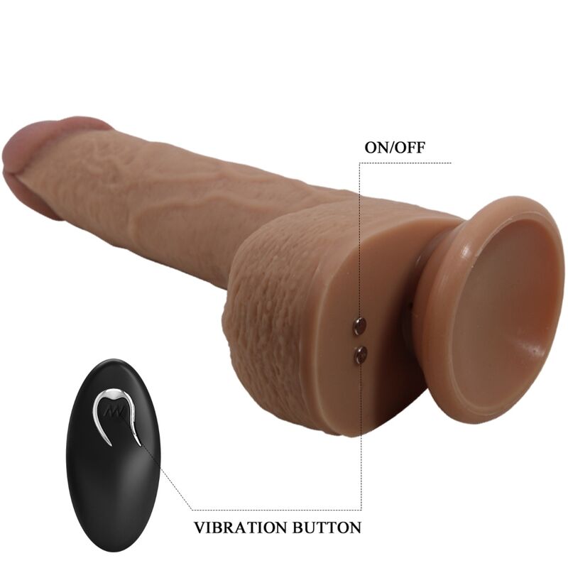 PRETTY LOVE - TOMMY DILDO REALISTA VIBRADOR 22.5 CM