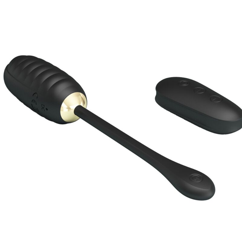 PRETTY LOVE - DOREEN HUEVO VIBRADOR DE LUJO RECARGABLE NEGRO CONTROL REMOTO