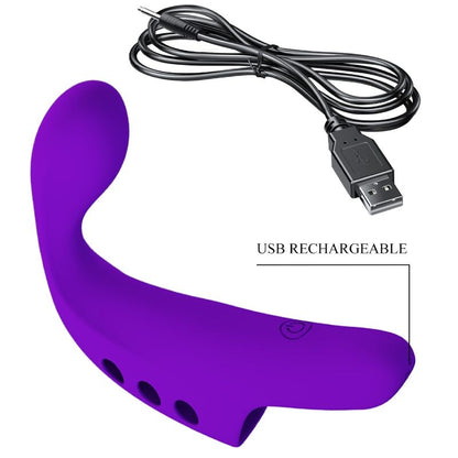 PRETTY LOVE - GORGON VIBRADOR DE DEDO RECARGABLE MORADO