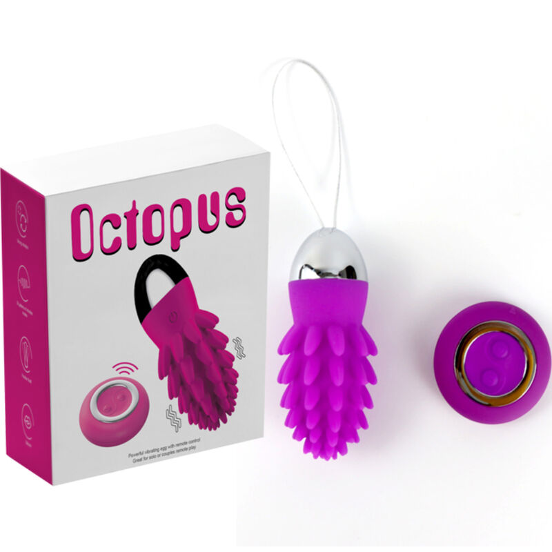 ARMONY - OCTOPUS HUEVO VIBRADOR CACTUS CONTROL REMOTO VIOLETA