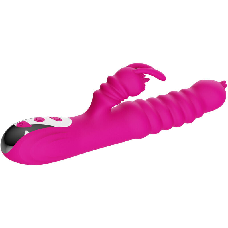 ARMONY - VIBRADOR MULTIFUNCION RABBIT DOBLE LENGUA EFECTO CALOR FUCSIA