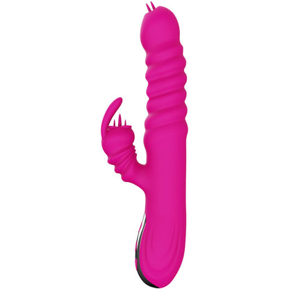 ARMONY - VIBRADOR MULTIFUNCION RABBIT DOBLE LENGUA EFECTO CALOR FUCSIA