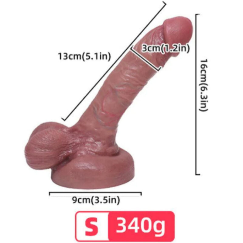 ARMONY - DILDO REALISTICO SILICONA LIQUIDA 13 CM