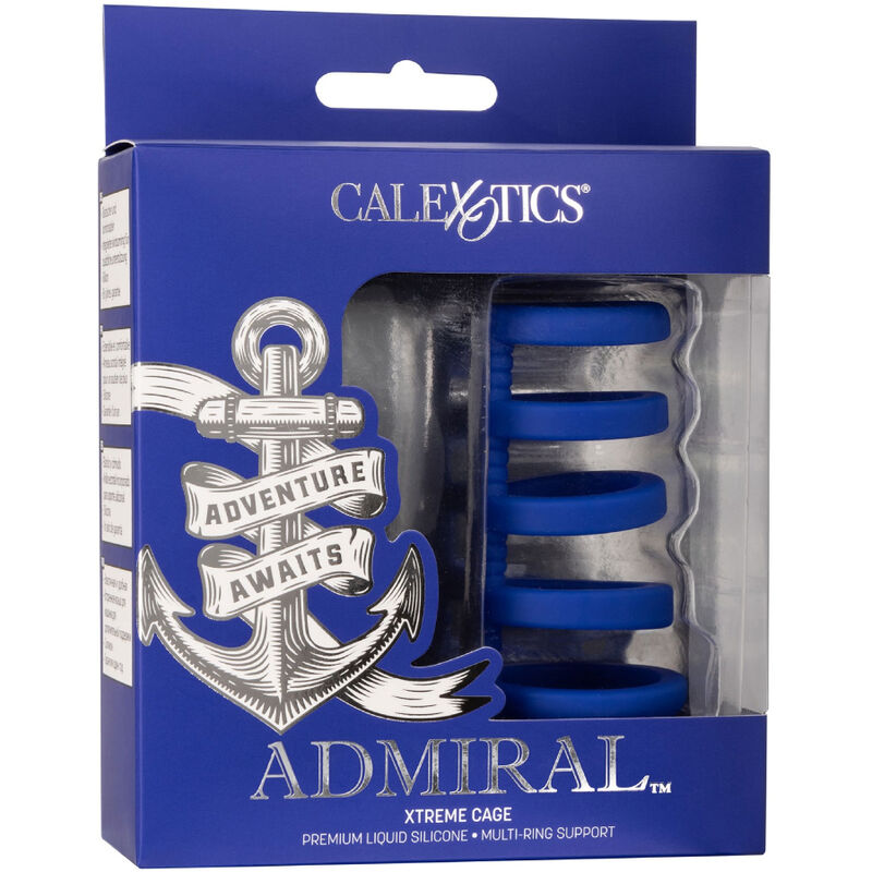 CALEXOTICS - ADMIRAL JAULA XTREME PARA PENE AZUL