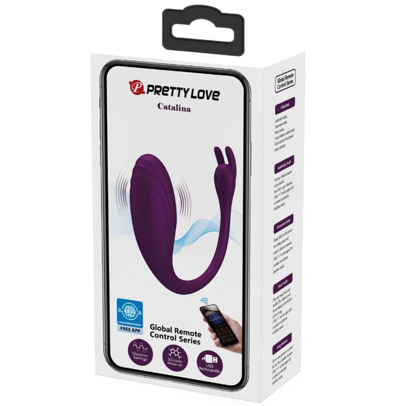 PRETTY LOVE - CATALINA VIBRADOR APP CONTROL REMOTO LILA