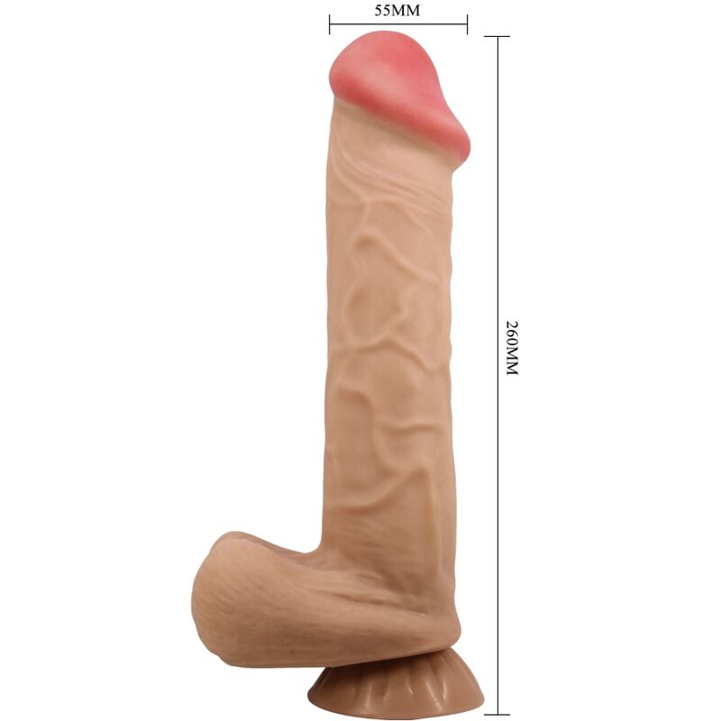 PRETTY LOVE - SLIDING SKIN SERIES DILDO REALÍSTICO CON VENTOSA PIEL DESLIZANTE 26 CM