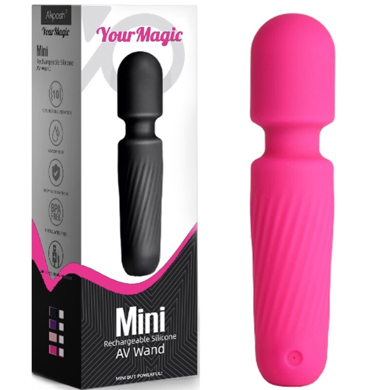 ARMONY - YOUR MAGIC MASAJEADOR & VIBRADOR RECARGABLE 10 VIBRACIONES ROSA