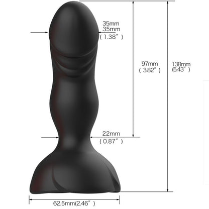 ARMONY - EXTREME A BLOOM ROSA VIBRADOR & PLUG ANAL CONTROL REMOTO NEGRO