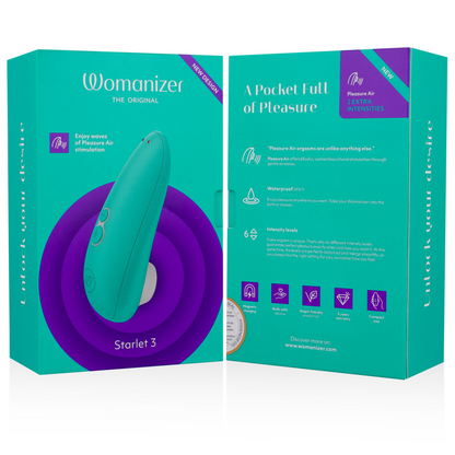 WOMANIZER - STARLET 3 ESTIMULADOR CLÍTORIS TURQUESA