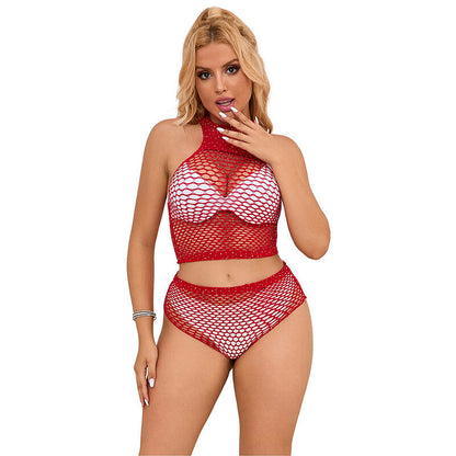 SUBBLIME - 952402 SET DE REJILLA CON BRILLANTES ROJO TALLA ÚNICA