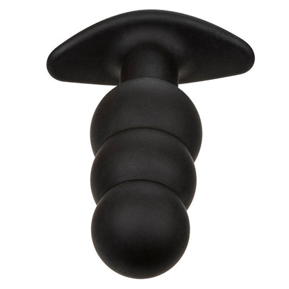 CALEXOTICS - ROCK BOTTOM PLUG ANAL CON CUENTAS 10 VIBRACIONES SILICONA NEGRO