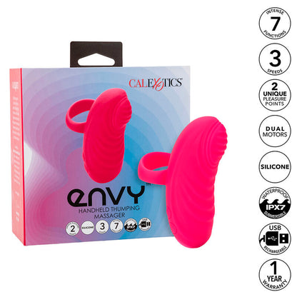 CALEXOTICS - ENVY MASAJEADOR DE BOLA RODANTE 7 VIBRACIONES ROSA