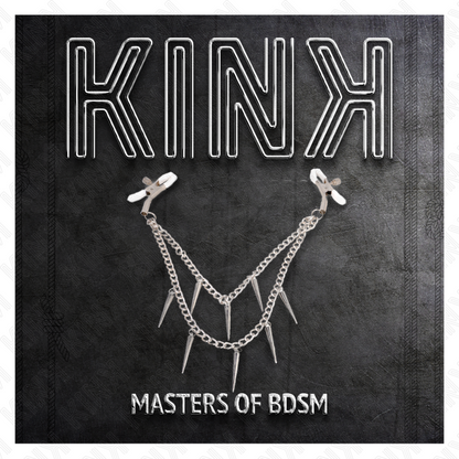 KINK - PINZAS PARA PEZONES CON CADENA DE PÚAS 30 CM