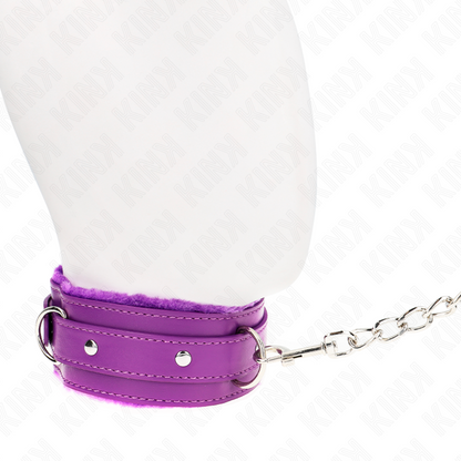 KINK - COLLAR CON CORREA 65 CM CON RESTRICCIONES MORADO AJUSTABLE 36-42 CM X 5.5 CM