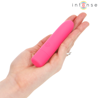 INTENSE - SYMONE BALA VIBRADORA RECARGABLE POR USB 8 VIBRACIONES ROSA 10 X 2.2 CM