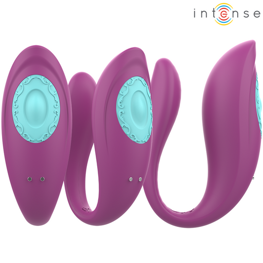 INTENSE - ANNIE ESTIMULADOR & VIBRADOR FORMA DE U MORADO CONTROL REMOTO