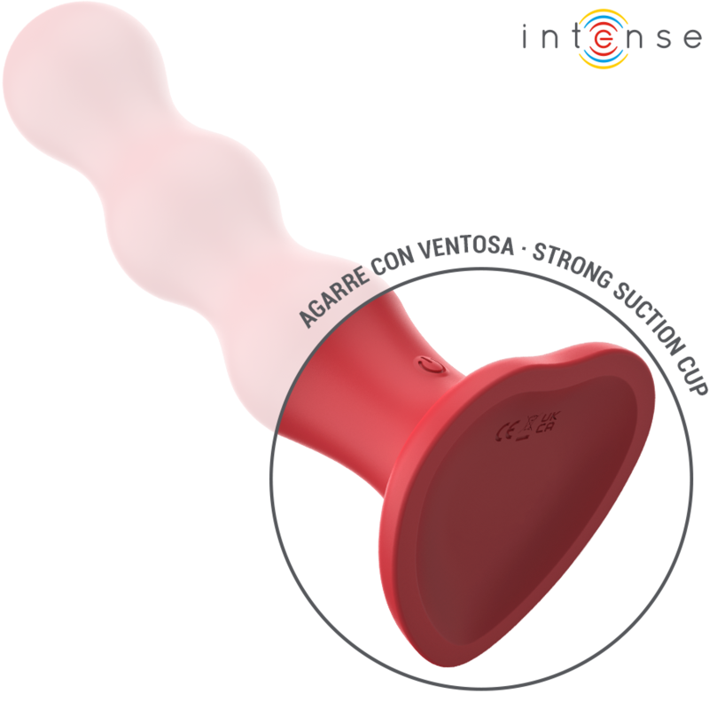 INTENSE - CODY VIBRADOR CON VENTOSA ROJO CONTROL REMOTO