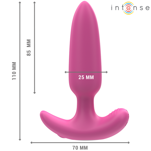 INTENSE - ROSS PLUG ANAL 10 VIBRACIONES ROSA CONTROL REMOTO