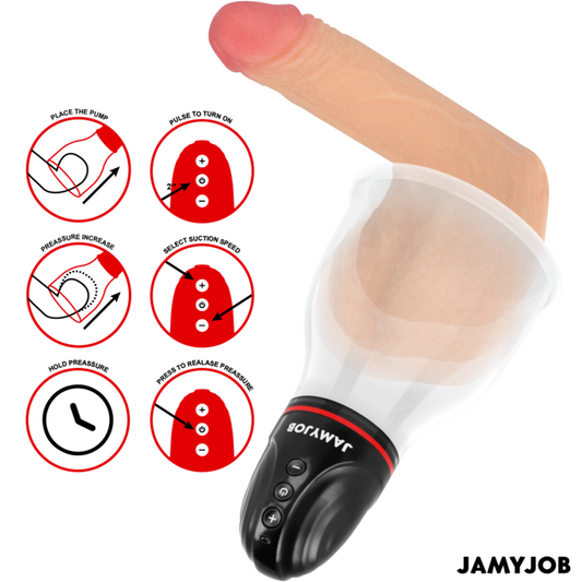 JAMYJOB - XPAND LITE BOMBA AUTOMÁTICA DE TESTÍCULOS 3 NIVELES DE SUCCIÓN GRIS