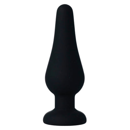 INTENSE - ANAL PLUG PIPO M SILICONE NEGRO 11 CM