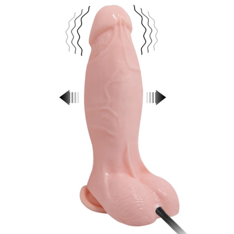 BAILE - DILDO REALISTICO VIBRADOR E INFLABLE 18.8 CM