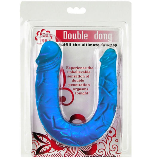 BAILE - DOUBLE DONG DILDO DOBLE AZUL