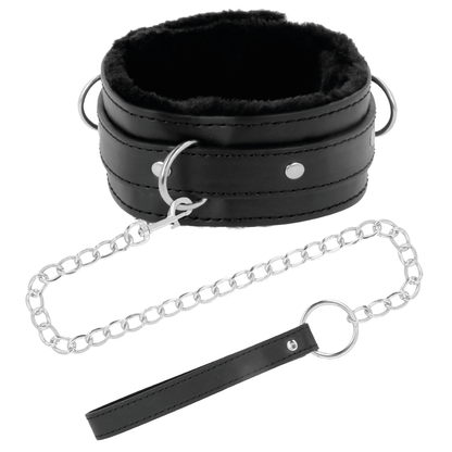 DARKNESS - COLLAR CONFORTABLE DE POSTURA CON CADENA LEATHER