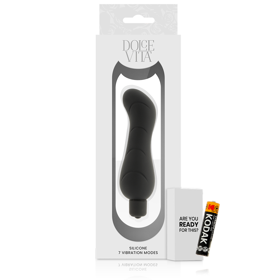 DOLCE VITA - G-SPOT VIBRADOR SILICONA NEGRO