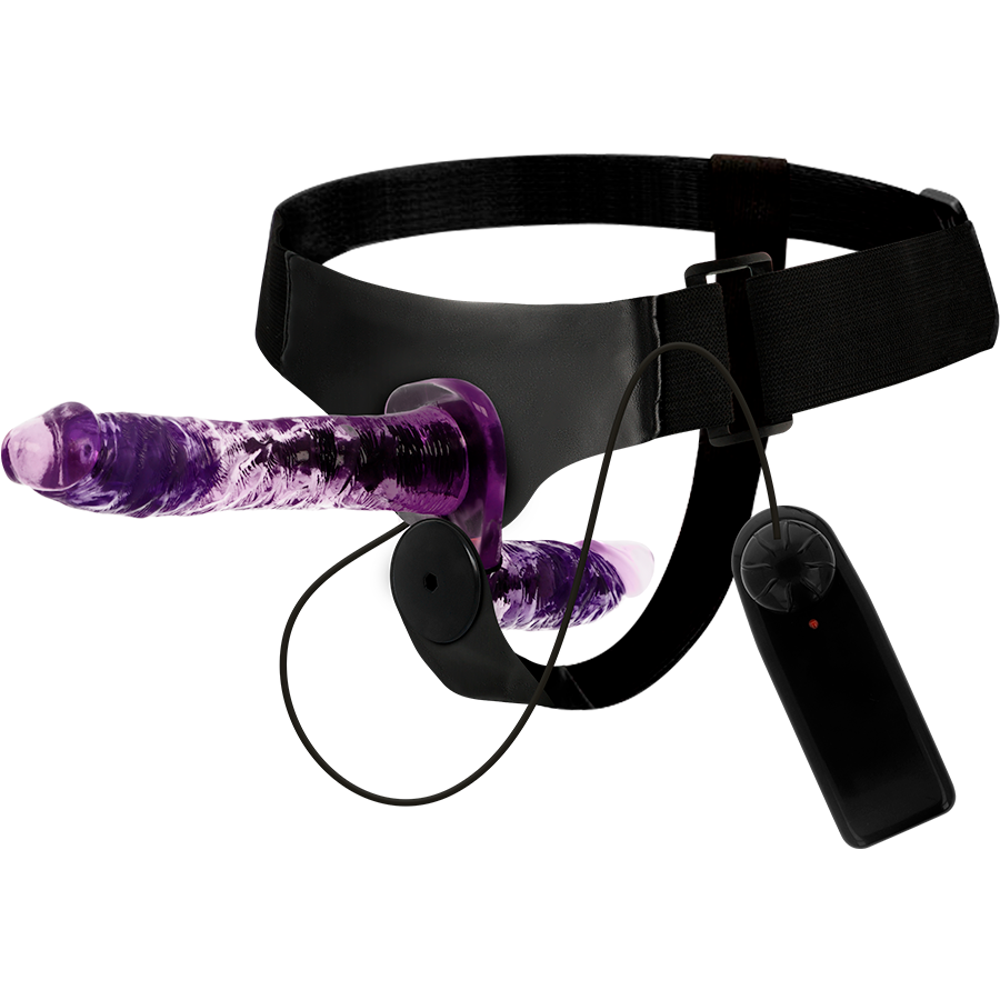 HARNESS ATTRACTION - RODNEY DOBLE PENETRACIÓN VIBRADOR 18 CM -O- 3.5 CM