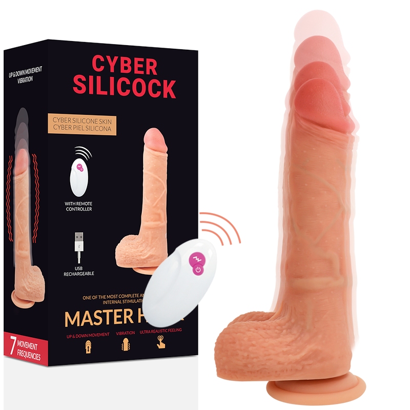 CYBER SILICOCK - REALISTICO CONTROL REMOTO MASTER HUCK 20.9 CM -O- 4 CM